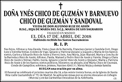 Ynés Chico de Guzmán y Barnuevo Chico de Guzmán y Sandoval